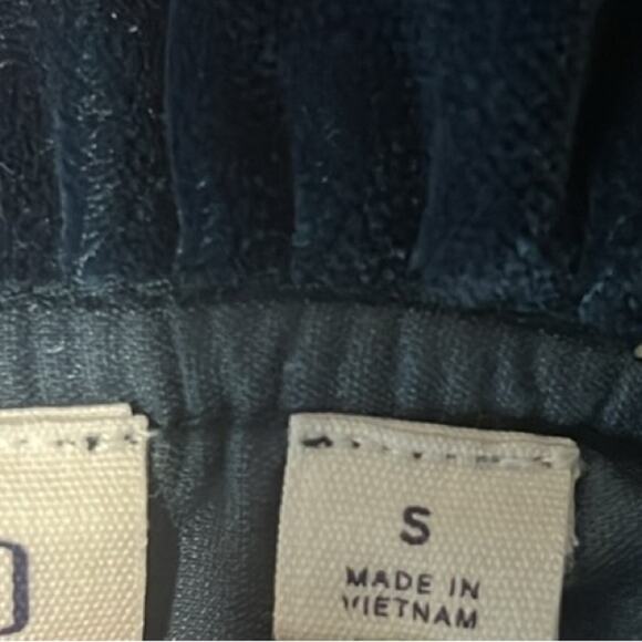 Gap Blouse Womens S Blue Velvet Ruffle Cottagecore Puff Sleeve Peasant Edwardian - Picture 4 of 4